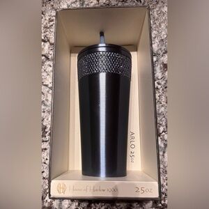 House of Harlow 1960 25 oz Blue Steel Tumbler